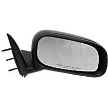 Passenger Side Mirror, Manual Adjust, Manual Folding, Non-Heated, Textured Black, No Signal Light, No Memory, No Puddle Light, No Auto-Dimming, No Blind Spot Feature