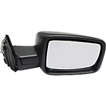 Passenger Side Mirror, Manual Adjust, Non-Heated, Textured Black, Manual Folding, No Signal Light, No Blind Spot Feature, No Memory, No Puddle Light, No Auto-Dimming, Without Temperature Sensor, For Models Without Towing Package