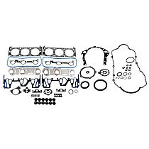 Engine Gasket Set, 6 Cyl 3.1L, EngineVin : M, OHV, 12 Valve, With Pushrod Guides On Intake Gasket - 