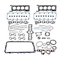 Engine Gasket Set, 8 Cyl 4.6L, EngineVin : 6, SOHC, Triton (Windsor), 16 Valve, With Pins Inside Rubber Beads; Intake - 