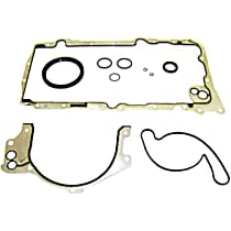 Engine Conversion Gasket Set, VIN V, SOHC Engine, 24 Valve, Lower, Without RM Seal Retainer For Aluminum Housing - 