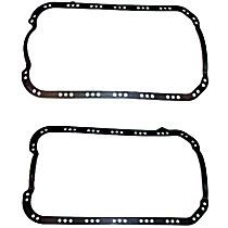 PG297 Oil Pan Gasket - Rubber with steel core, Direct Fit, Set