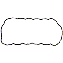 PG297A Oil Pan Gasket - Rubber, Direct Fit, Sold Individually
