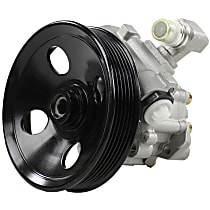 Power Steering Pump, 6 Cyl 3.2L, Without Reservoir, With Pulley, DNJ Power Steering Pump - 