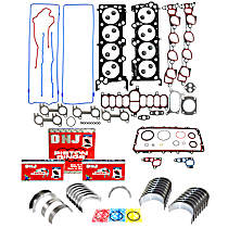 Engine Rebuild Kit, 8 Cyl 4.6L, Eng. VIN: W, SOHC, With Triton (Romeo) Engine, 16 Valve, Gaskets With Pins Inside Rubber Beads, Intake - 