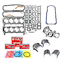 Engine Rebuild Kit, 8 Cyl 5.8L, OHV, With HO Engine, 16 Valve, Re-Ring Kit Includes Full Gasket Set, Piston Rings Set, & Engine Bearings Set - 