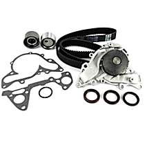 Timing Belt Kit, Without Hydraulic Tensioner Assembly, Water Pump Included, 6 Cyl 3.8L - 