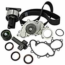 Timing Belt Kit, Without Outlet Tube At Thermostat, Water Pump Included, 6 Cyl 3.0L - 