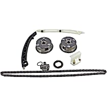 Timing Chain Kit, enginedesignationname: LUV, VIN: B, Turbocharged, DOHC, 16 Valve, With VVT Cam Gear(s), 4 Cyl 1.4L, DNJ Timing Chain Kit - 