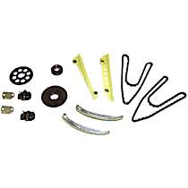 Timing Chain Kit, With Cast Iron Tensioners With 2 Bolt Chain Guides; To 10/02, 8 Cyl 4.6L