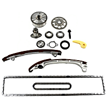 Timing Chain Kit, With Vvt Cam Gear(S), 4 Cyl 2.4L, DNJ Timing Chain Kit - 