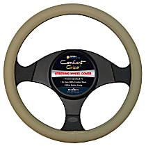3322TN Comfort Grips Performa Pro Grip Steering Wheel Cover - Tan, Leatherette Vinyl, Universal 14.5-15.4 in., Slip-On, Sold individually