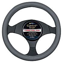 3332GY Comfort Grips Sedona Grip Steering Wheel Cover - Gray, Leatherette Vinyl, Universal 14.5-15.4 in., Slip-On, Sold individually