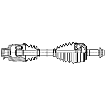 3624N Axle Assembly - New Sold individually FWD