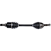 Front, Driver Side Axle Assembly, -Speed; Manual , 1.8L 4Cyl, New, Transaxle, 6