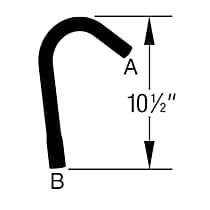 Heater Hose, Heater To Pipe - 