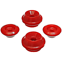 15.8101R Strut Mount Bushing - Red, Polyurethane, Direct Fit, Kit