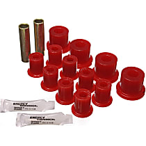 2.2103R Leaf Spring Bushing - Red, Polyurethane, Direct Fit, 2-spring-and-shackle set