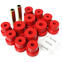 3.2103R Leaf Spring Bushing - Red, Polyurethane, Direct Fit, 2-spring-and-shackle set