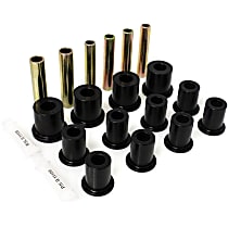 3.2105G Leaf Spring Bushing - Black, Polyurethane, Direct Fit, 2-spring-and-shackle set