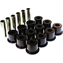 3.2106G Leaf Spring Bushing - Black, Polyurethane, Direct Fit, 2-spring-and-shackle set