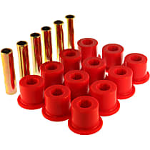 3.2106R Leaf Spring Bushing - Red, Polyurethane, Direct Fit, 2-spring-and-shackle set