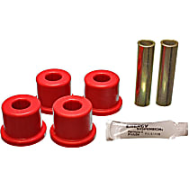 3.2139R Leaf Spring Bushing - Red, Polyurethane, Direct Fit, 2-shackle-eye set