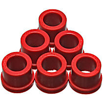 4.10101R Steering Rack Bushing - Red, Polyurethane, Direct Fit, Kit