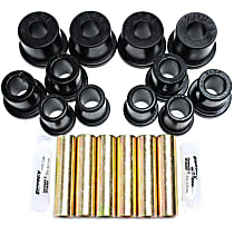 Leaf Spring Bushing - Black, Polyurethane, Direct Fit, 2-spring-and-shackle set