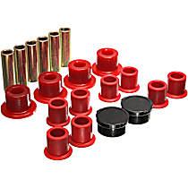 Leaf Spring Bushing - Red, Direct Fit
