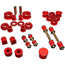 Master Bushing Kit - Red, Polyurethane, Direct Fit, Kit