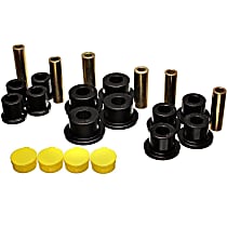 5.2115G Leaf Spring Bushing - Black, Polyurethane, Direct Fit, 2-spring-and-shackle set