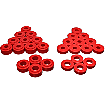 5.3134R Trailing Arm Bushing - Red, Polyurethane, Direct Fit, Set of 2