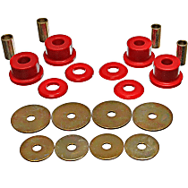 Subframe Bushing - Red, Polyurethane, Direct Fit, Kit