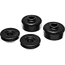 Shock Bushing - Black, Polyurethane, Direct Fit, Set of 4
