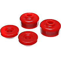 Shock Bushing - Red, Polyurethane, Direct Fit, Set of 4