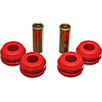 7.7106R Strut Rod Bushing - Red, Polyurethane, Direct Fit, 2-arm set