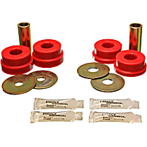 8.3125R Trailing Arm Bushing - Red, Polyurethane, Direct Fit, Set of 4
