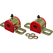 Sway Bar Bushing - Red, Polyurethane, Universal, Set of 2, 23 mm Sway Bar Diameter