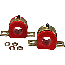 9.5173R Sway Bar Bushing - Red, Polyurethane, Universal, Set of 2, 35 mm Sway Bar Diameter