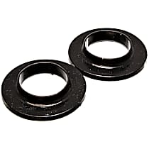 9.6118G Coil Spring Insulator - Black, Polyurethane, Universal, Set of 2