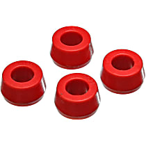 9.8142R Shock Bushing - Red, Polyurethane, 2-Piece, Universal, Set of 2
