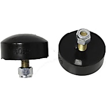Universal Shock Bump Stop, Black, Polyurethane, 1 in. Height, 2 in. Diameter, Set Of 2