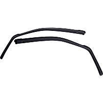 Front, Driver and Passenger Side, Window Visor, Extended Cab Pickup, Smoke