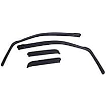 575255 Front and Rear, Driver and Passenger Side Window Visor, Matte Black
