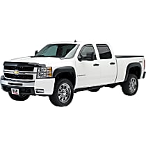 751194 Front and Rear, Driver and Passenger Side Rugged Look Series Fender Flares, Lightly Textured Black