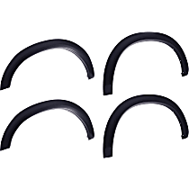 781864 Front and Rear, Driver and Passenger Side OEM Style Series Fender Flares, Lightly Textured Black