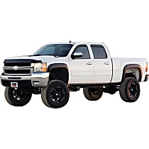 792655 Front and Rear, Driver and Passenger Side Fender Flares, Matte Black Bolt-on Look Series