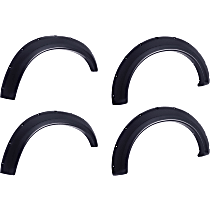 796005 Front and Rear, Driver and Passenger Side Bolt-on Look Series Fender Flares, Matte Black