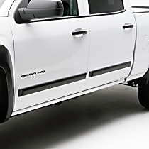 951574 Side Molding - Black, ABS Plastic, Direct Fit, Set of 4